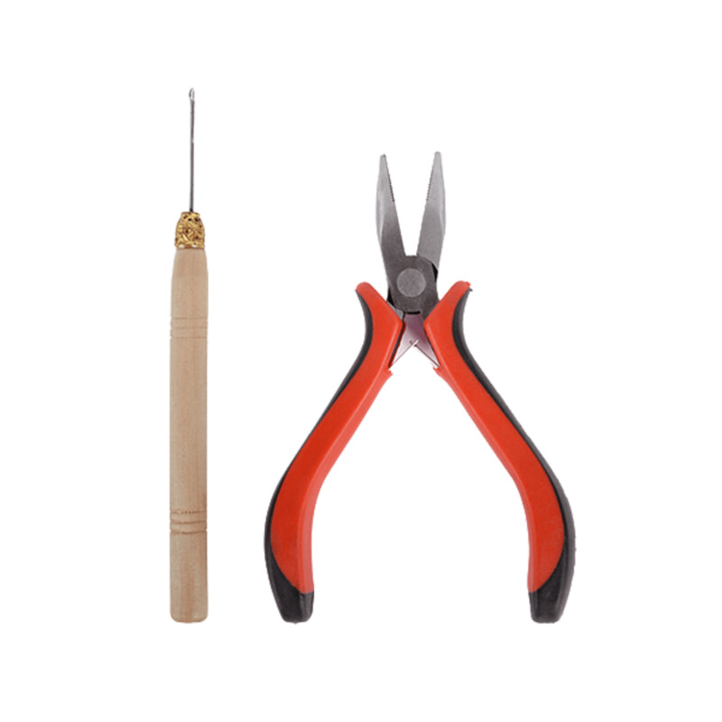 Alicates para extensiones de pelo con gancho pasador incluido