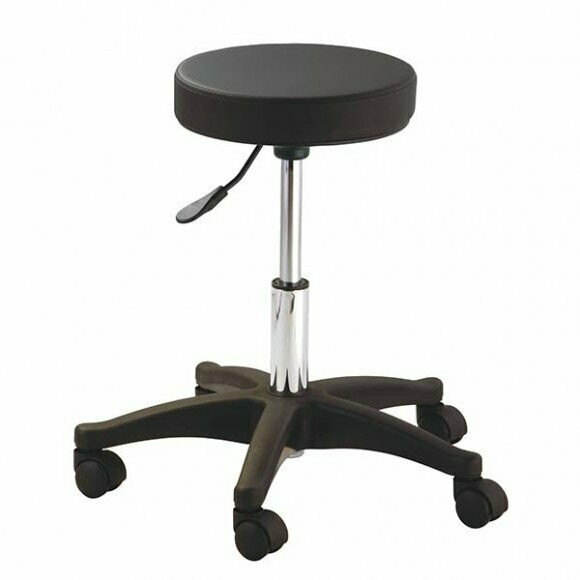 Taburete con ruedas Berlin color negro