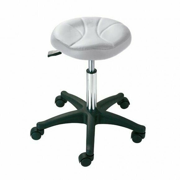 Taburete ergonómico blanco modelo Milo