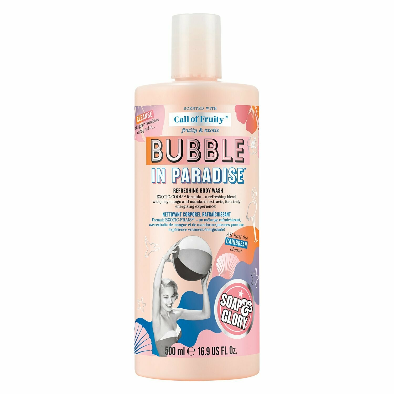 Soap & Glory Call Of Fruity Bubble In Paradise Refreshing  Body Wash 500ml