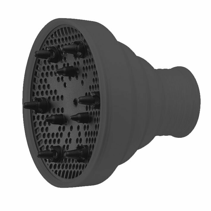 Difusor plegable universal en silicona color negro