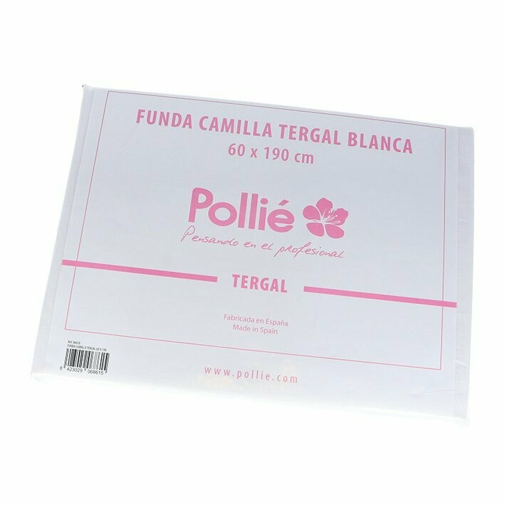 Funda camilla de tergal blanca 60x190cm