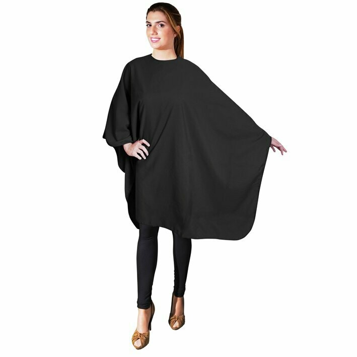 Capa de corte de peluquería cierre velcro color Negro 140x135 01077/50