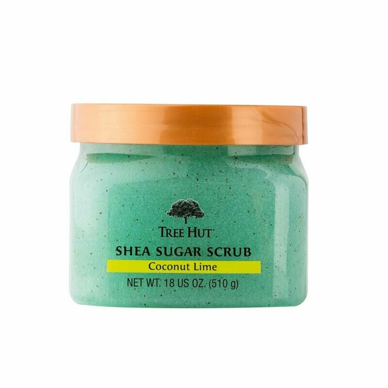 Tree Hut Shea Sugar Scrub Coconut Lime 510g | Exfoliante corporal de azúcar Coco y Lima