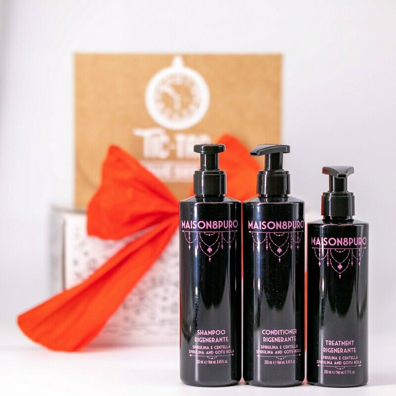 BeautyBox cuidado capilar Maison8Puro Rigenerante para cabello seco y dañado