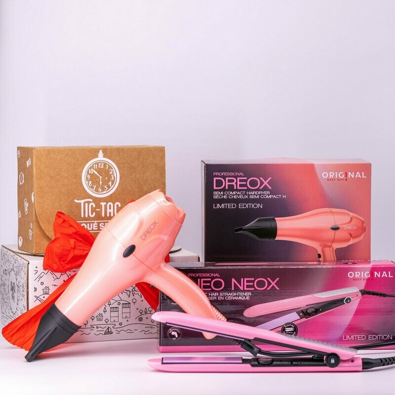 Pack Secador y Plancha Original Dreox+ Neox Pink