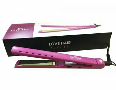 Love Hair Plancha de pelo Slim Love Hair Beauty Rosa placa de titanio