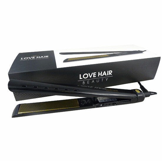Love Hair Plancha de pelo Slim Love Hair Beauty Black placa de titanio