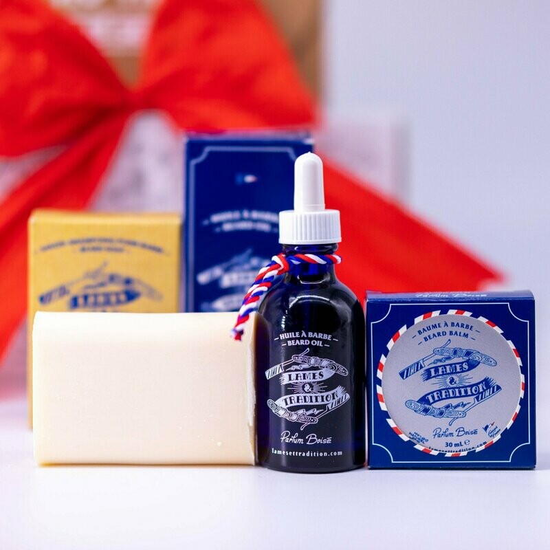 Set para el cuidado de la barba Lames&Tradicions Perfume amaderado
