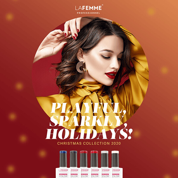 La Femme Esmaltes Semipermanentens Non-Stop Color Gel UV/LED  8g  Christmas Collection 2020