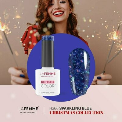 La Femme Esmalte Semipermanente Non-Stop Color Gel UV/LED 8g H266 Sparking Blue