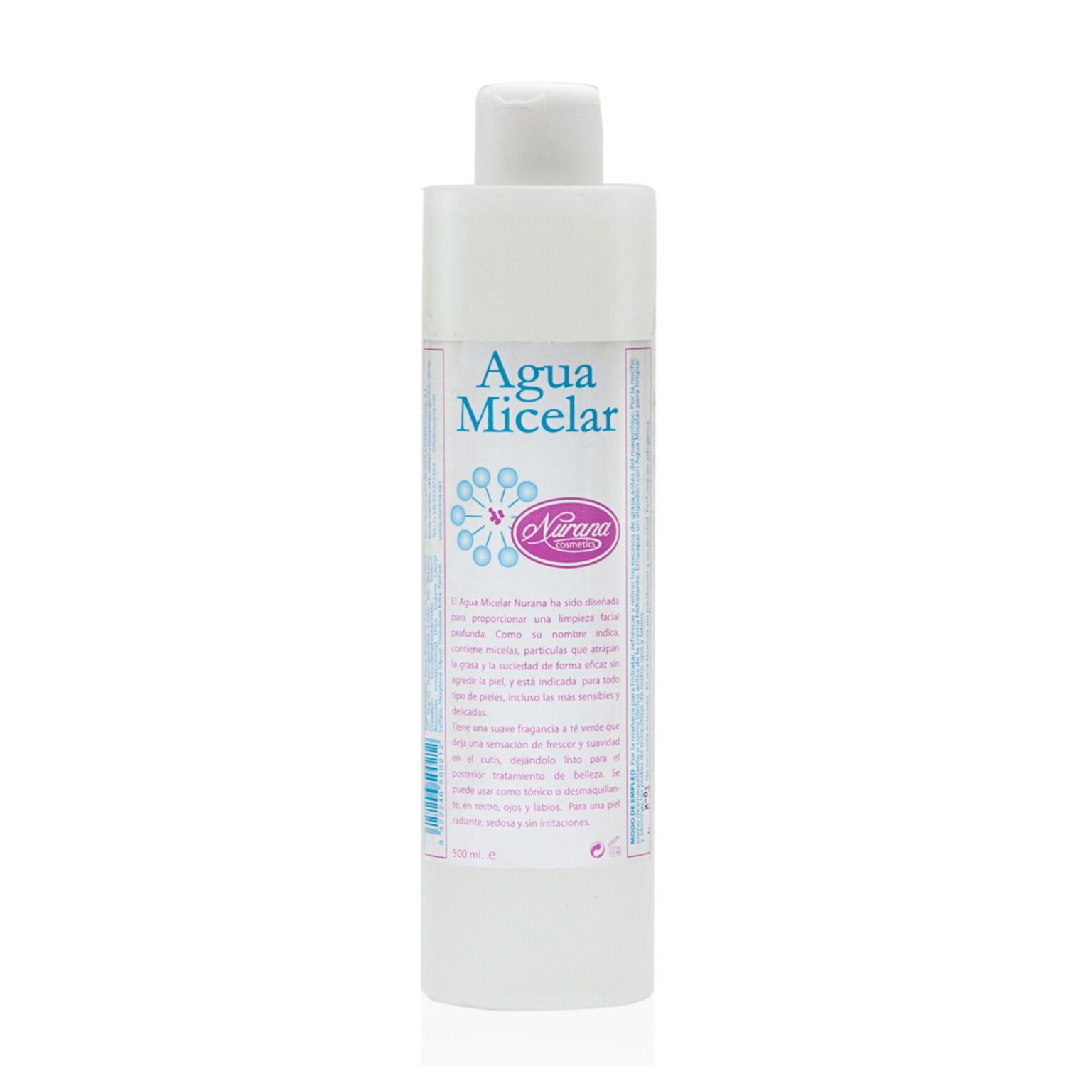 Nurana Agua Micelar Desmaquillante y Limpiadora 500ml