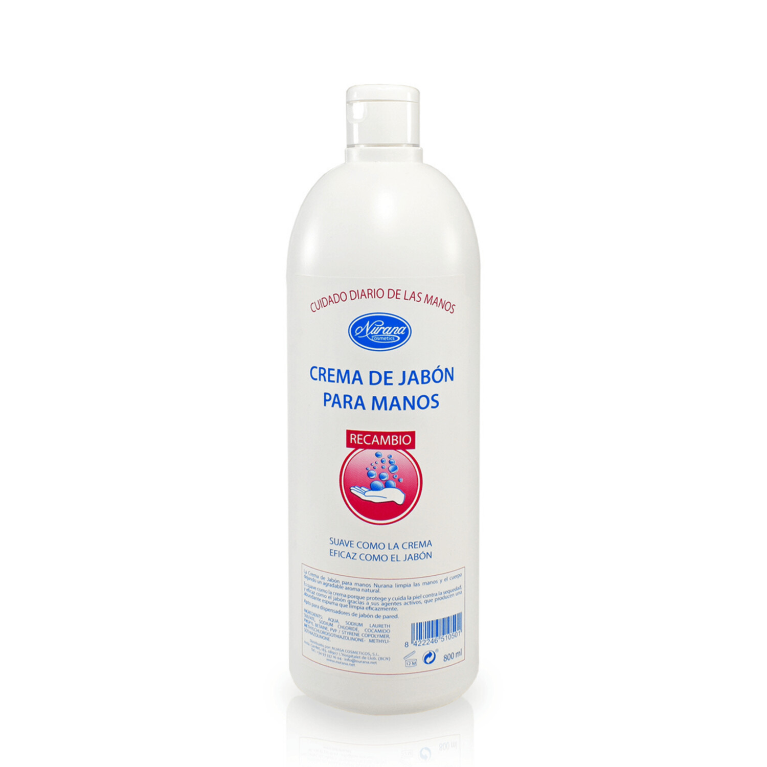 Nurana Crema de Jabón para Manos 800ml