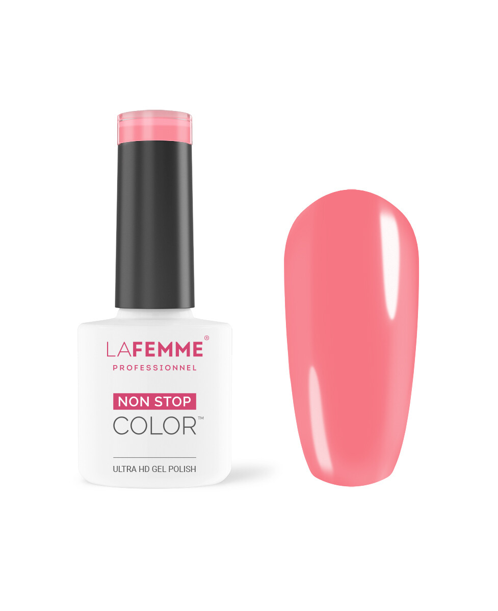 La Femme Esmalte Semipermanente Non-Stop Color Gel UV/LED  8g H276 Charmy Coral