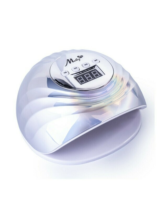 Molly Lac Lámpara de Uñas MollyLux Infinity LED/UV 86W Plata Holográfico