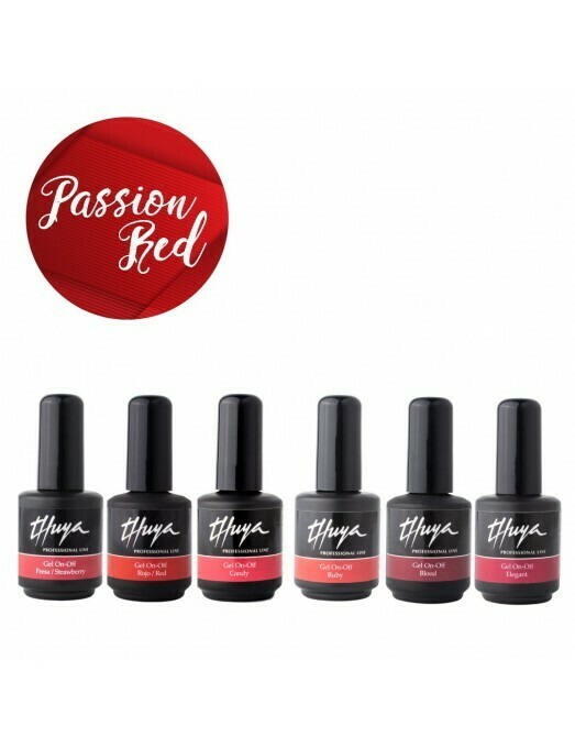 Thuya Kit Esmalte Permanente Gel On Off Passion Reds