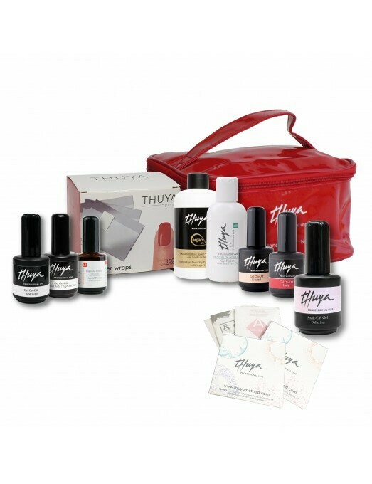 Thuya Kit Soak Off Gel Reconstruccion Base Refuerzo