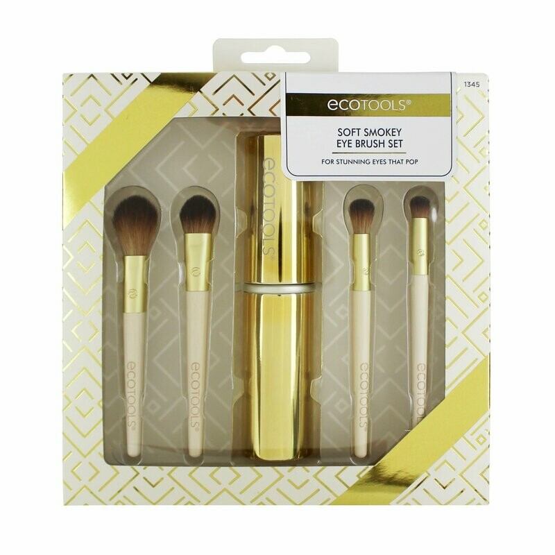 Ecotools Wake Up and Glow Kit Brochas Maquillaje Cabezales Intercambiables
