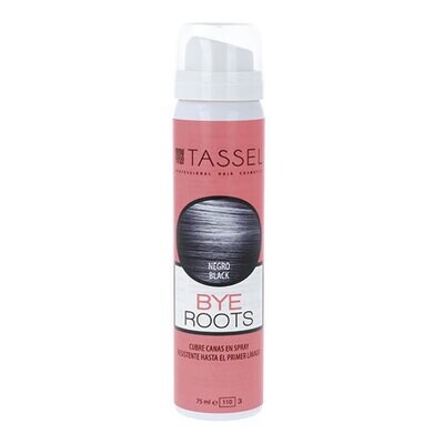 Tassel Spray Cubre Canas Retoque Raíces Color Negro