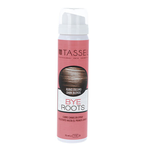 Tassel Spray Cubre Canas Retoque Raíces Color Rubio Oscuro