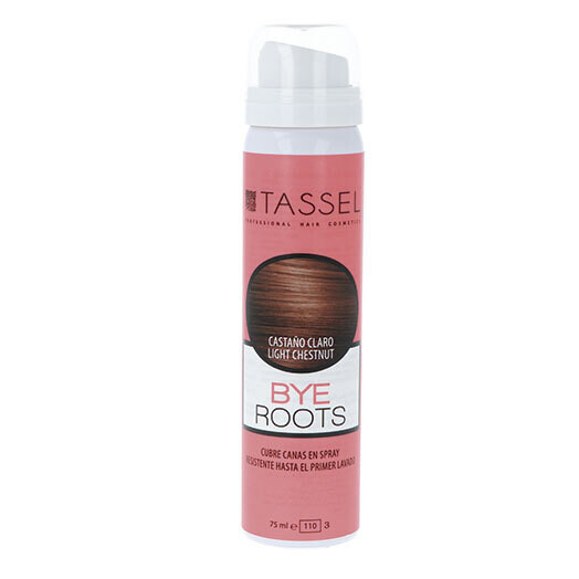 Tassel Spray Cubre Canas Retoque Raíces Color Castaño Claro