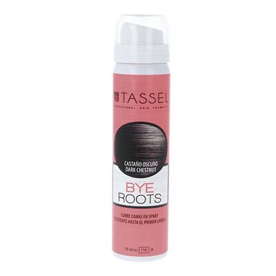 Tassel Spray Cubre Canas Retoque Raíces Color Castaño Oscuro