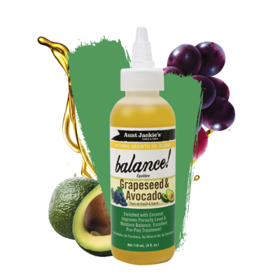 Aunt Jackie's Balance Grapeseed&Avocado Aceite Capilar 118ml
