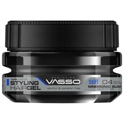 Vasso Styling Hair Gel Mnemonic Gum Stiff 250ml