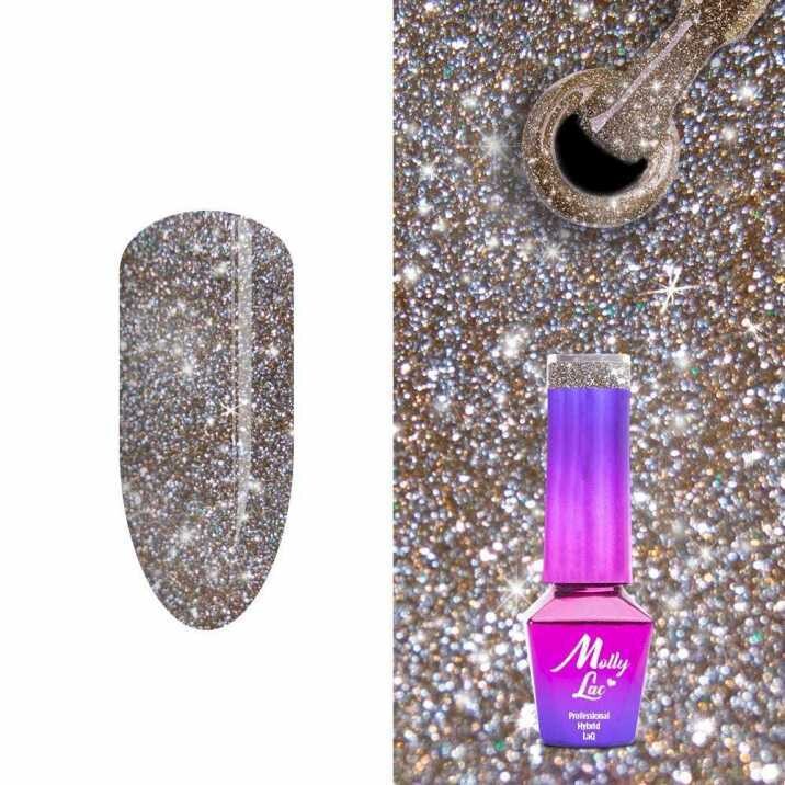 Molly Lac Esmalte semipermanente Flashing Lights 5ml 564 Bitter Brown