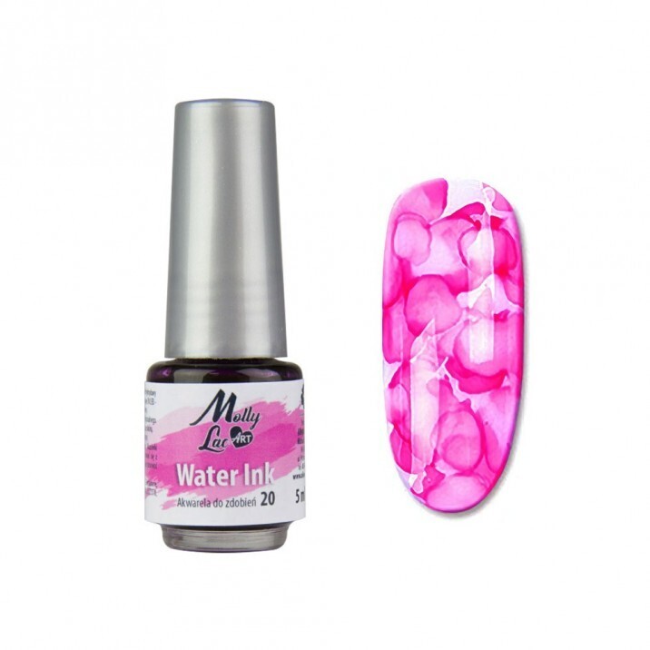 Molly Lac Water Ink 20 - Tinta al Agua Para Decoración de Uñas 5ml