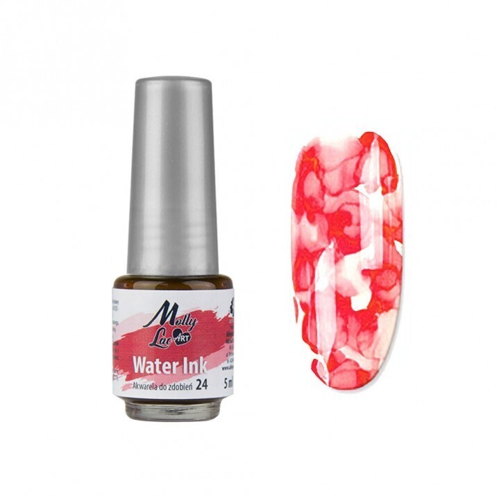 Molly Lac Water Ink 24 - Tinta al Agua Para Decoración de Uñas 5ml