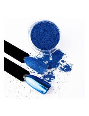 Molly Lac Glass Mirror Polvos Espejo Para Uñas #Azul 3ml