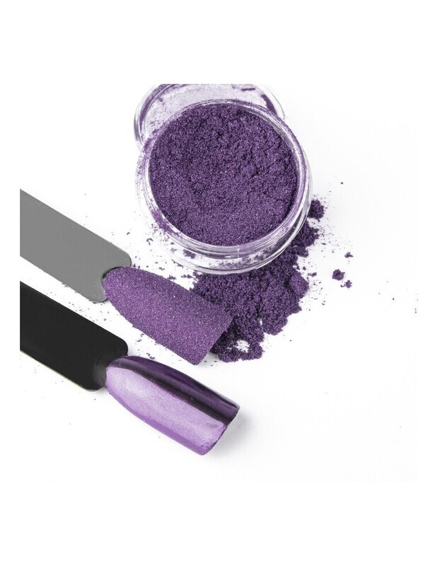Molly Lac Glass Mirror Polvos Espejo Para Uñas #Violeta 3ml
