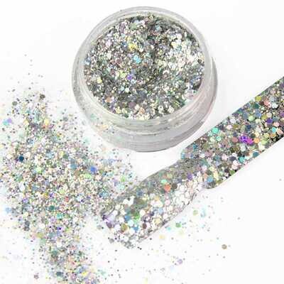 Molly Lac Glitter Ellegance Effect #Silver Holographic