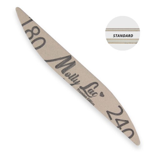Molly Lac Lima de uñas doble punta granulado 180/240 Standard