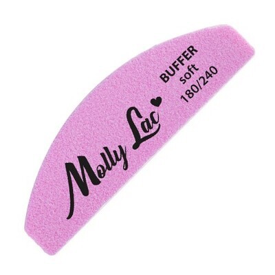 Molly Lac Lima de Uñas Pulidora Mini Curvada 180/240