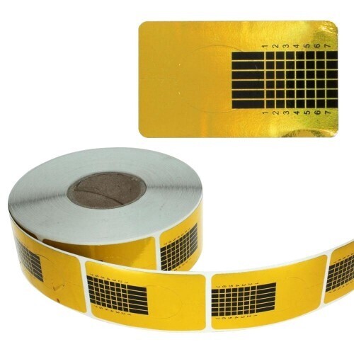 Moldes Para Uñas Universales 500 uds Oro