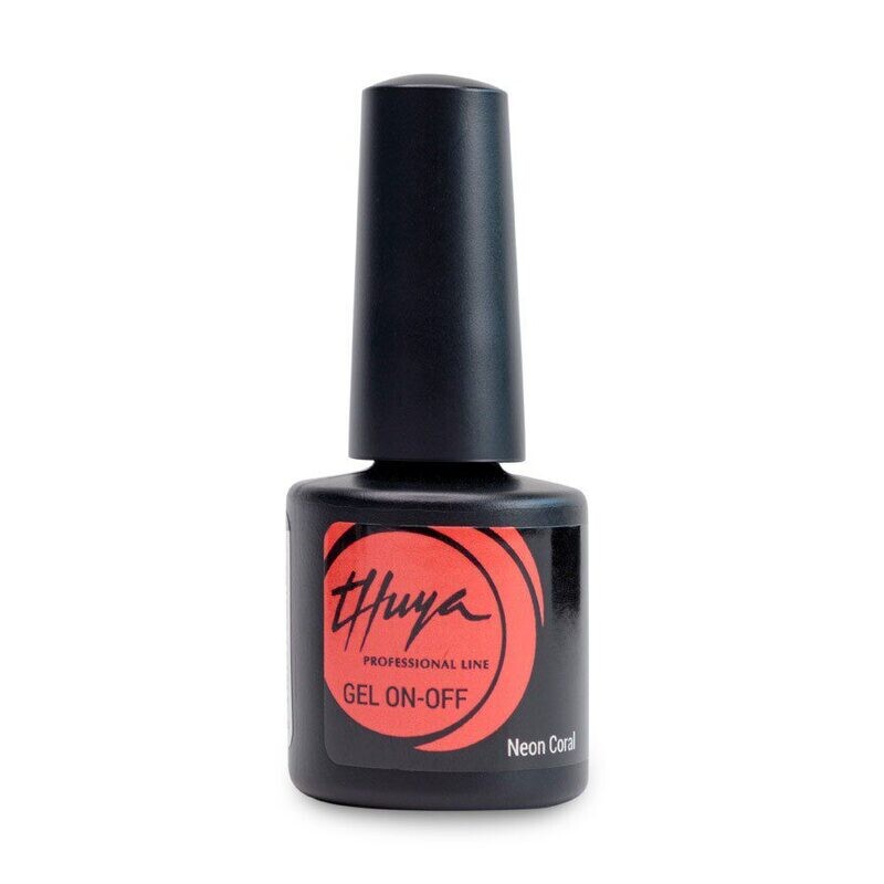 Thuya Esmalte Permanente Gel On-Off  Neón Coral 7ml