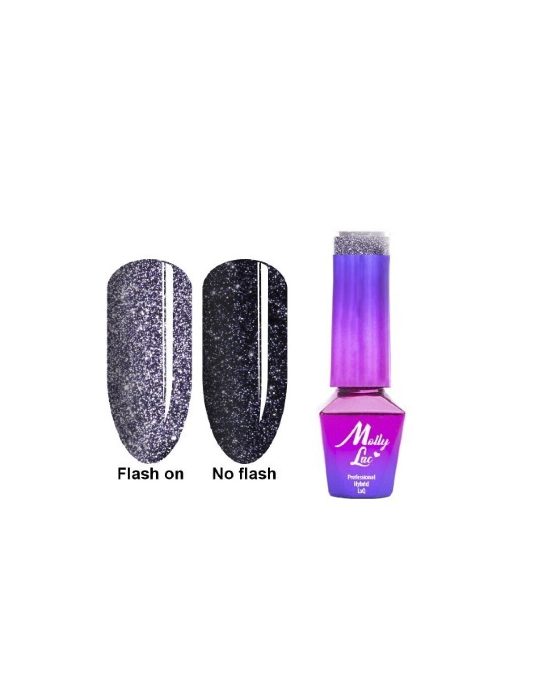 Molly Lac Esmalte semipermanente Flashing Lights 614 In to The Darkness 5ml