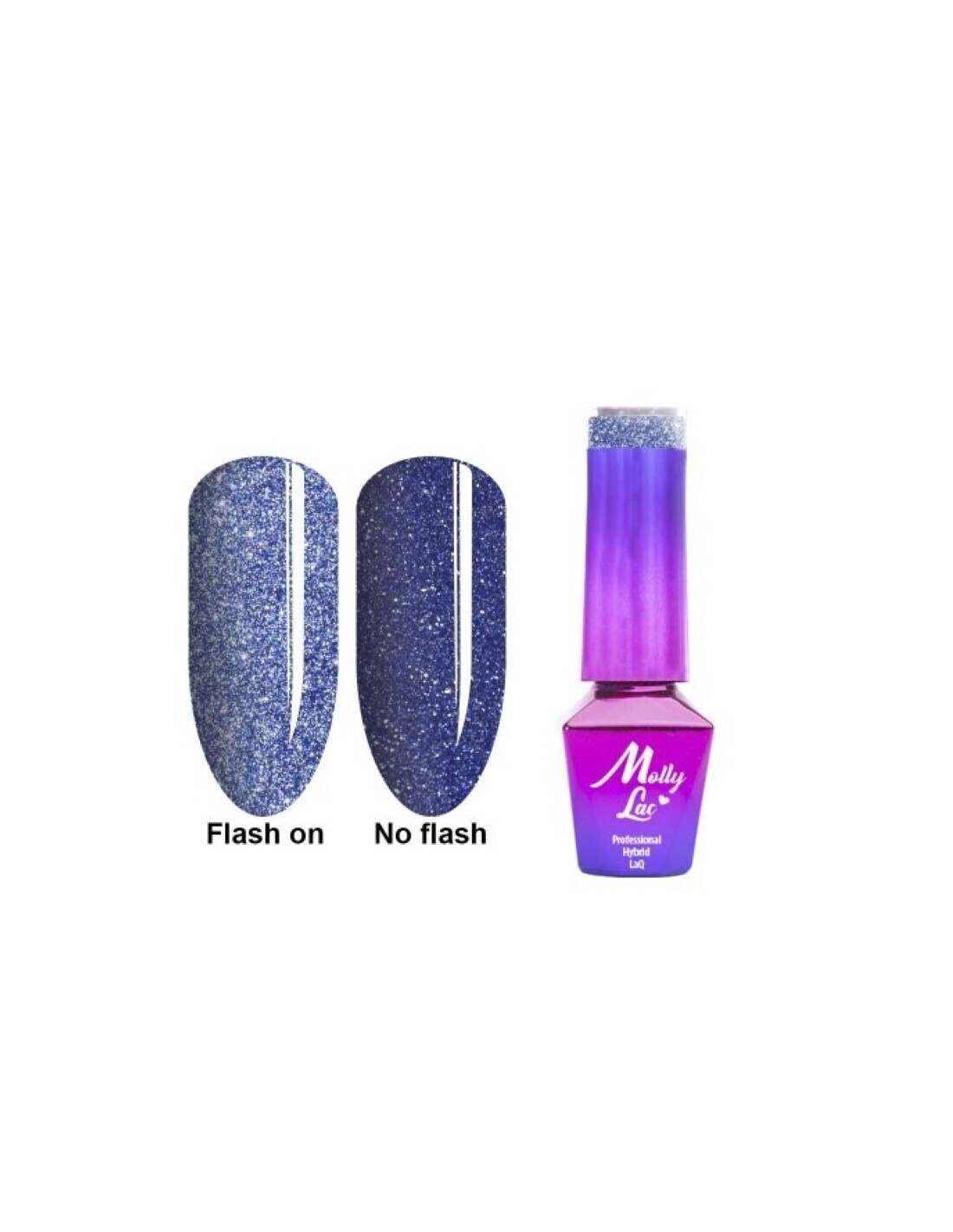 Molly Lac Esmalte semipermanente Flashing Lights 617 Metal Rain 5ml