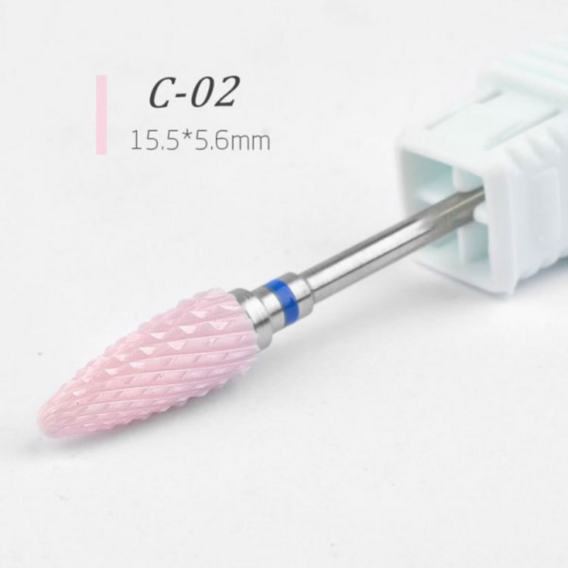 Fresa Cónica de Cerámica para torno manicura C-02 15.5*5,6MM