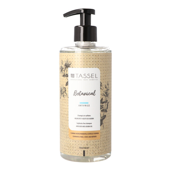 Tassel Botanical Champú Orgánico Antifrizz Con Aceite de Jojoba y Aguacate 500ml