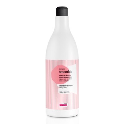 Glossco Smoothie Champú Nutritivo y Suavizante Con Nata y Fresa 1000ml
