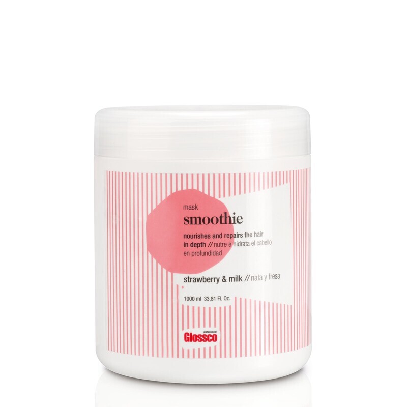 Glossco Smoothie Mask Mascarilla Hidratante y Nutritiva Nata y Fresa 1000ml