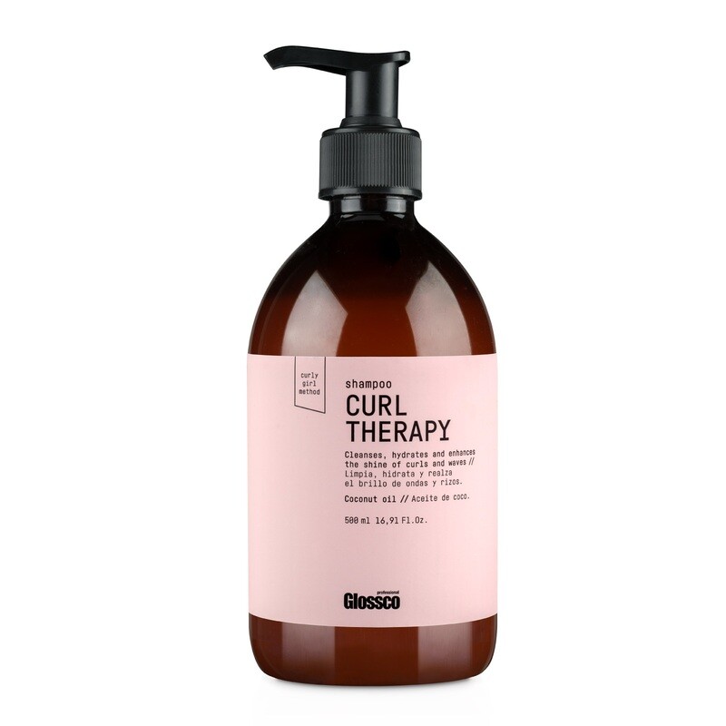 Glossco Curl Therapy Champú Para Pelo Rizado Con Aceite De Coco 500ml