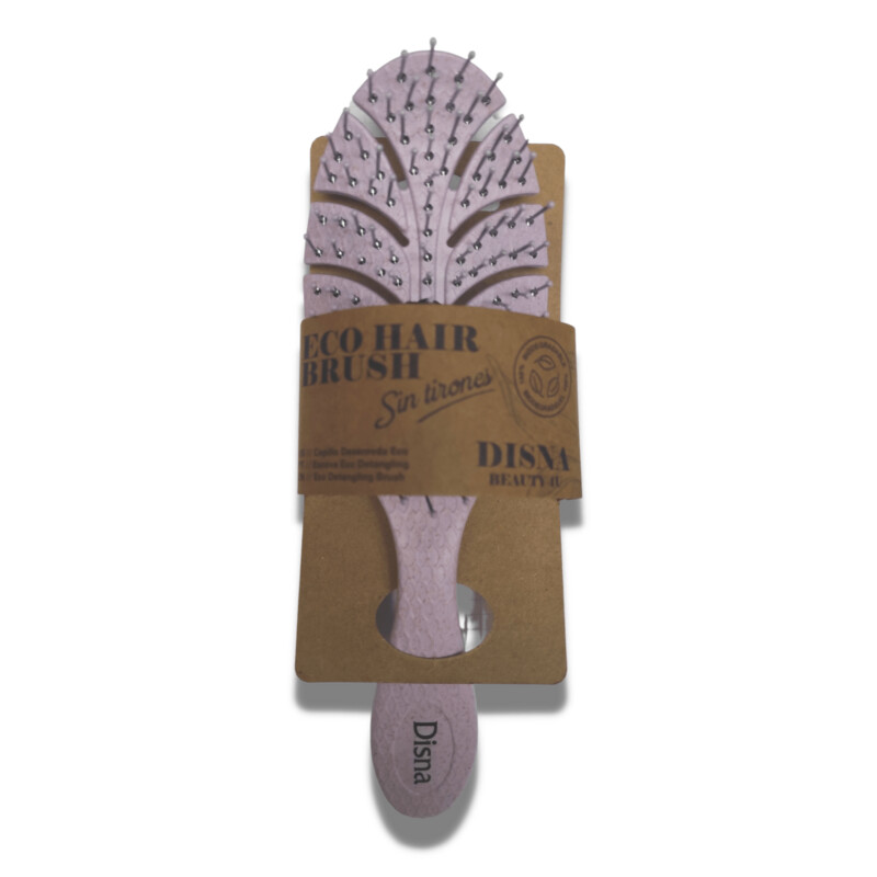 Disna Eco Hair Brush Cepillo Biodegradable 100% Color Lila Pastel
