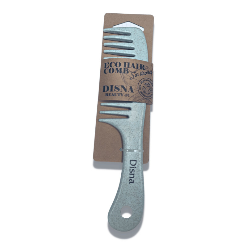 Disna Eco Hair Comb Peine Biodegradable 100% Color Azul Pastel