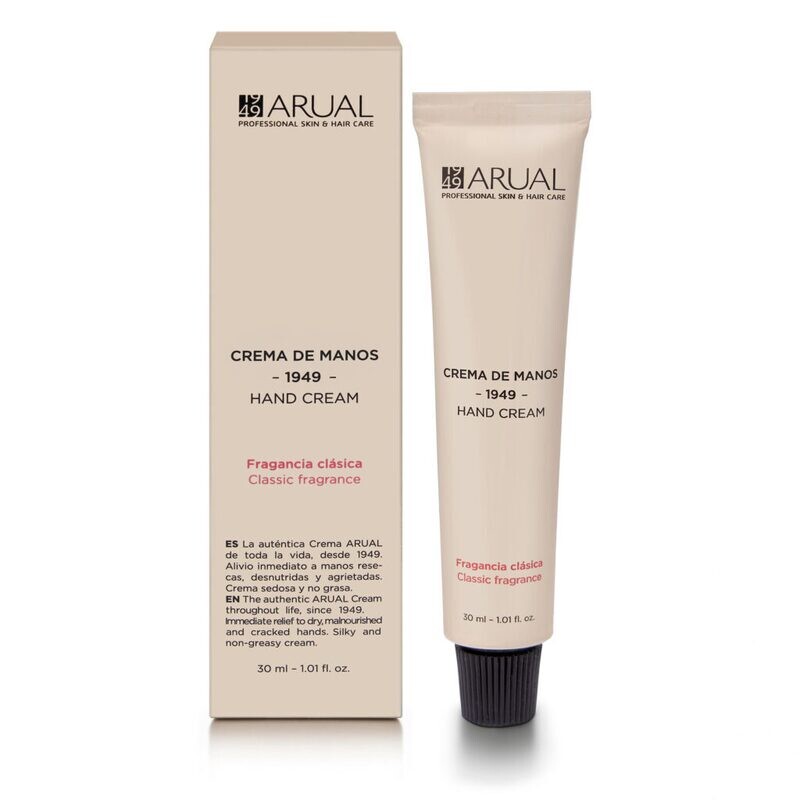 Arual Crema de Manos tubo 30g Fragancia Clásica