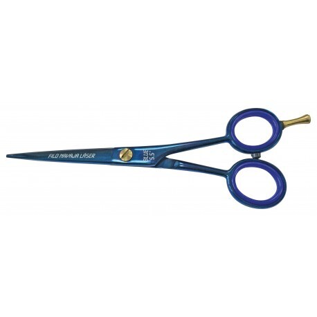 Disprof Tijera Corte Peluquero Blue Filo Navaja Láser 5,5" 14cm