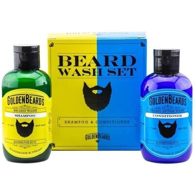 Golden Beards Wash Set Champú y Acondicionador Para Barba